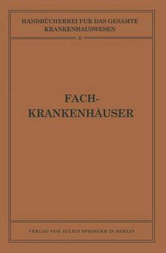 Cover image for Fachkrankenhauser