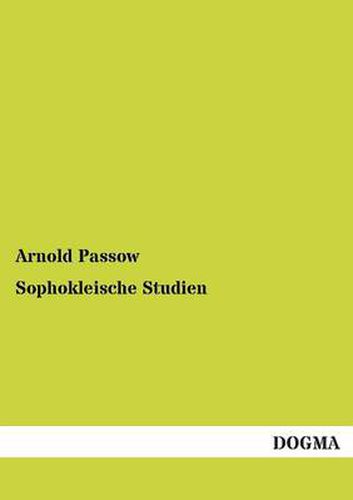 Cover image for Sophokleische Studien