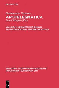 Cover image for Apotelesmaticorum, Vol. II CB