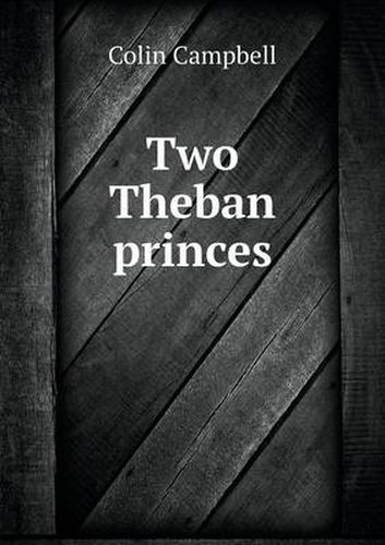 Cover image for Two Theban princes