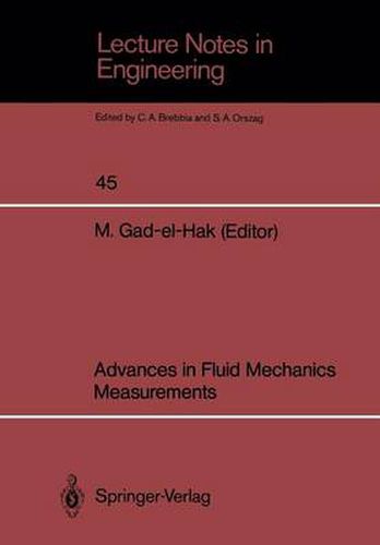 Cover image for Advances in Fluid Mechanics Measurements