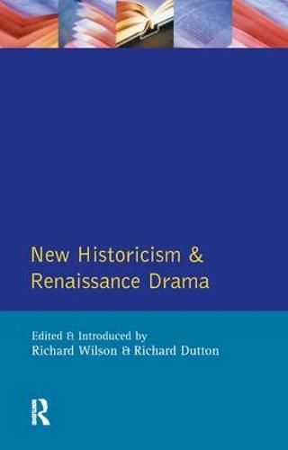 Cover image for New Historicism and Renaissance Drama