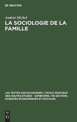 Cover image for La sociologie de la famille