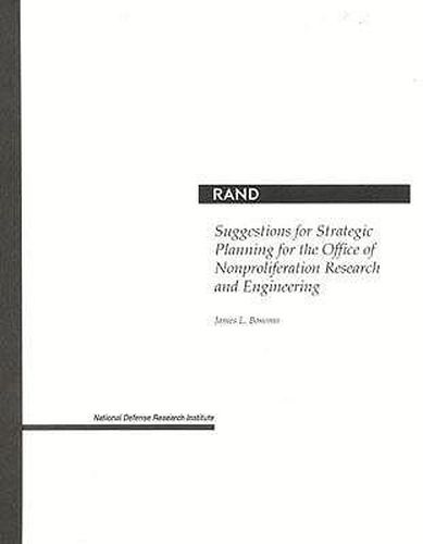 Cover image for Suggestions for Strategic Planning for the Office of Nonproliferation Research and Engineering