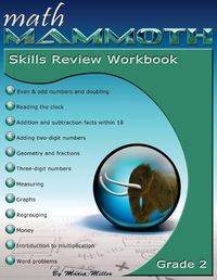 Cover image for Math Mammoth Grade 2 Skills Review Workbook