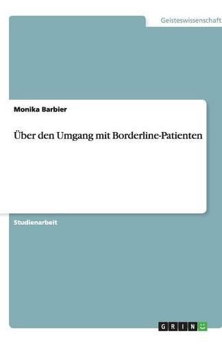 Cover image for UEber den Umgang mit Borderline-Patienten
