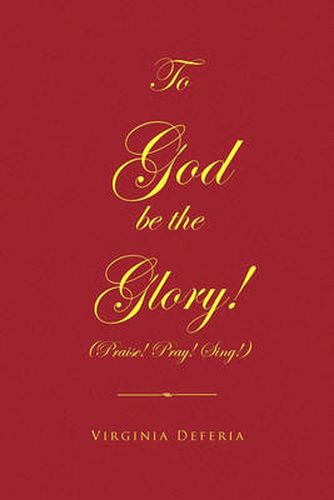 Cover image for To God Be the Glory