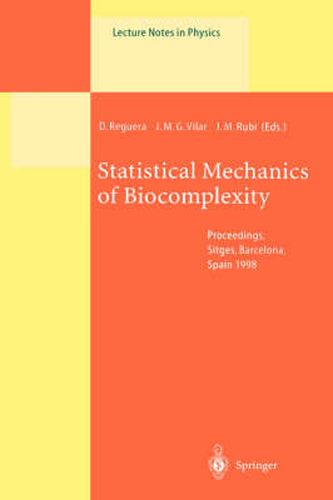 Cover image for Statistical Mechanics of Biocomplexity: Proceedings of the XV Sitges Conference, Held at Sitges, Barcelona, Spain, 8-12 June 1998