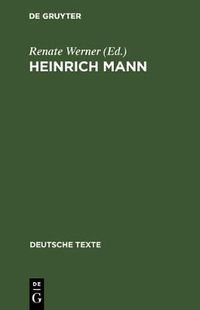 Cover image for Heinrich Mann