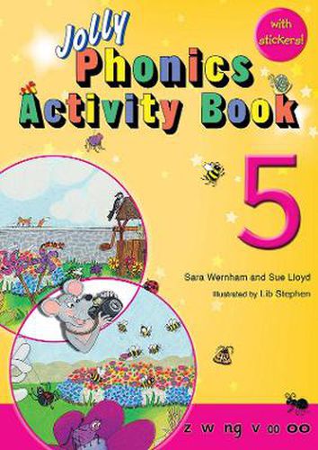 Cover image for Jolly Phonics Activity Book 5: In Precursive Letters (British English edition)