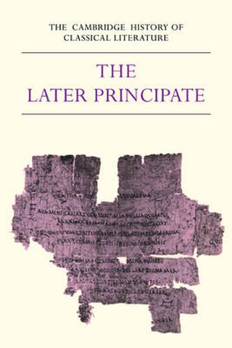 Cover image for The Cambridge History of Classical Literature: Volume 2, Latin Literature, Part 5, The Later Principate