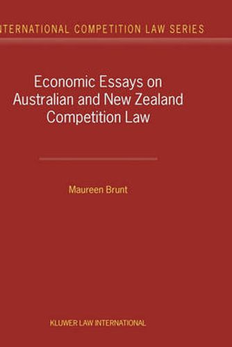 Cover image for Economic Essays on Australian and New Zealand Competition Law