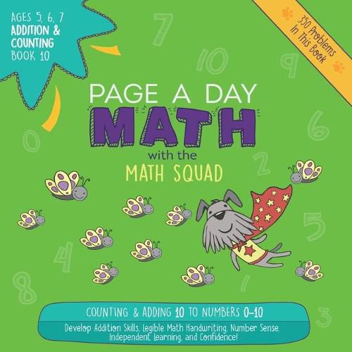 Cover image for Page A Day Math Addition & Counting Book 10: Adding 10 to the Numbers 0-10