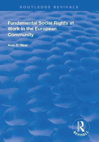 Cover image for Fundamental Social Rights at Work in the European Community