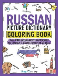 Cover image for Russian Picture Dictionary Coloring Book