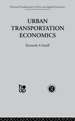 Cover image for Urban Transportation Economics