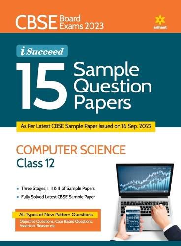 Cover image for Cbse Board Exams 2023 I-Succeed 15 Sample Question Papers Computer Science Class 12th