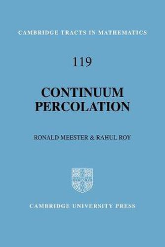 Cover image for Continuum Percolation