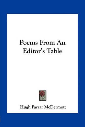 Cover image for Poems from an Editor's Table