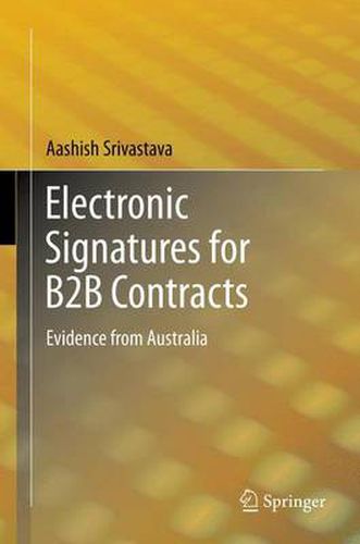 Cover image for Electronic Signatures for B2B Contracts: Evidence from Australia