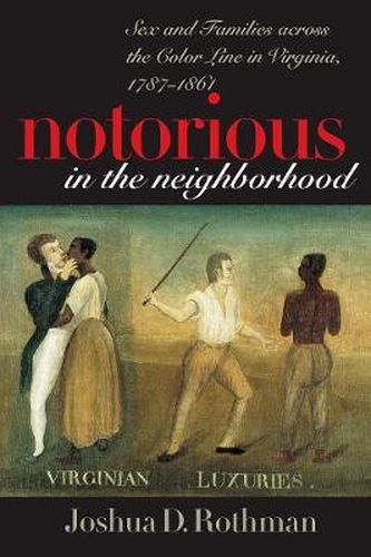 Cover image for Notorious in the Neighborhood: Sex and Families Across the Color Line in Virginia, 1787-1861