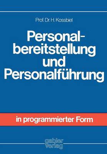 Cover image for Personalbereitstellung Und Personalfuhrung
