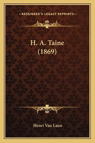 H. A. Taine (1869)