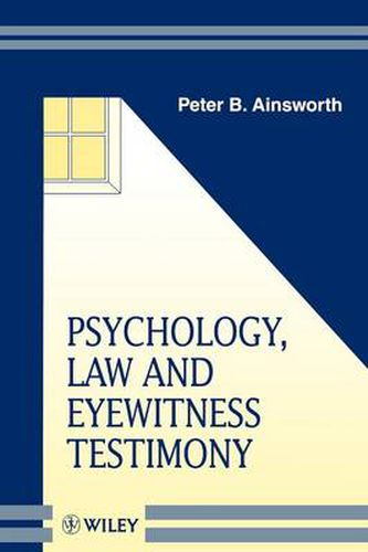 Cover image for Psychology, Law, and Eyewitness Testimony