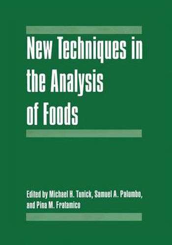 Cover image for New Techniques in the Analysis of Foods