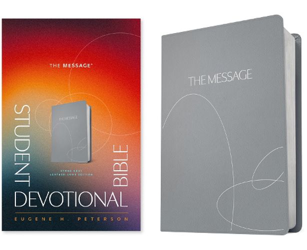 Cover image for Message Student Devotional Bible Stone Gray, The