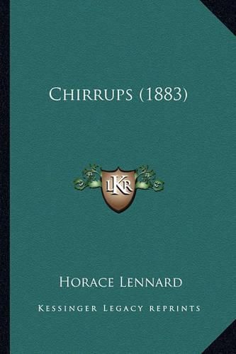 Cover image for Chirrups (1883)