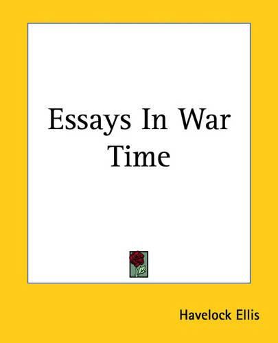 Cover image for Essays In War Time