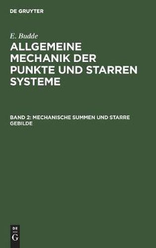 Cover image for Mechanische Summen und starre Gebilde