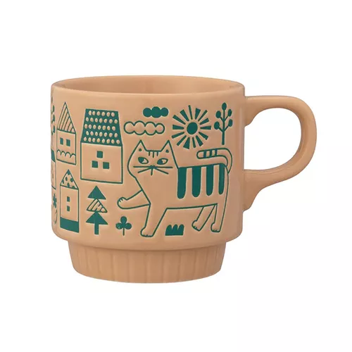 Cover image for Decole Walking Cat Mug - Stackable - Street