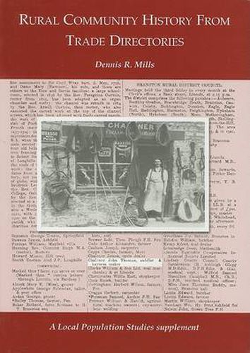 Cover image for Rural Community History from Trade Directories