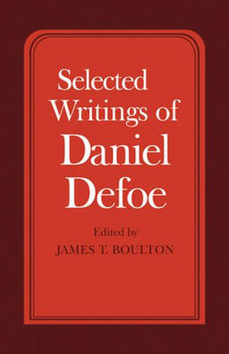 Selected Writings of Daniel Defoe