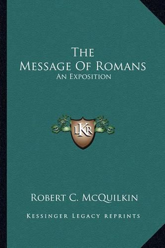 Cover image for The Message of Romans: An Exposition