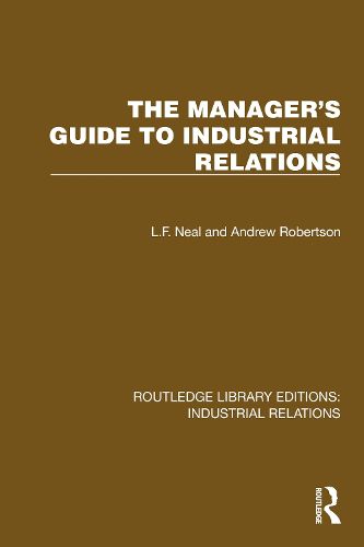Cover image for The Manager's Guide to Industrial Relations