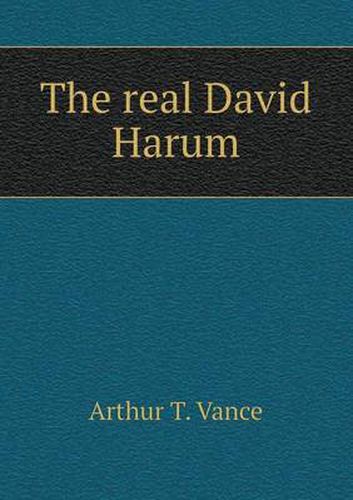 Cover image for The real David Harum