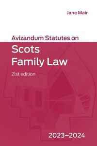 Cover image for Avizandum Statutes on Scots Family Law