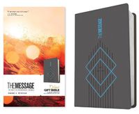 Cover image for The Message Deluxe Gift Bible, Charcoal