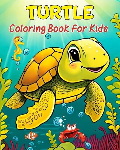 Cover image for Turtle Coloring Book for Kids