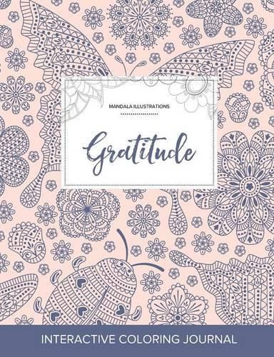 Cover image for Adult Coloring Journal: Gratitude (Mandala Illustrations, Ladybug)