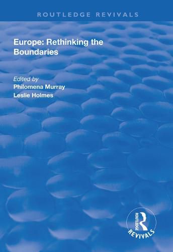 Cover image for Europe: Rethinking the Boundaries