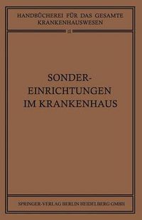 Cover image for Sondereinrichtungen Im Krankenhaus