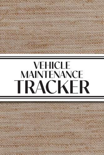 Cover image for Vehicle Maintenance Tracker (Textured Paper Rust Orange)