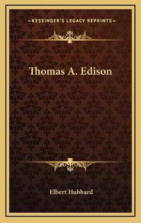 Cover image for Thomas A. Edison