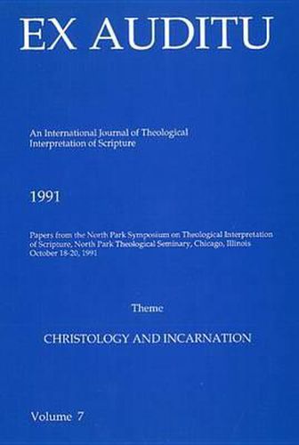 Cover image for Ex Auditu - Volume 07: An International Journal for the Theological Interpretation of Scripture