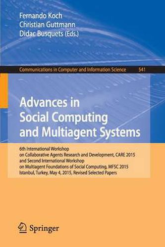 Advances in Social Computing and Multiagent Systems