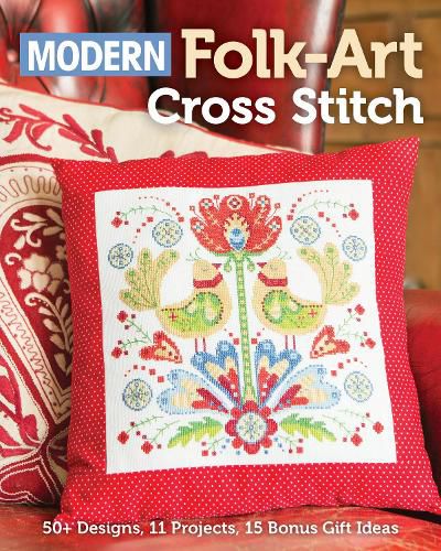 Cover image for Modern Folk Art Cross Stitch